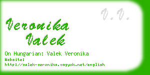 veronika valek business card